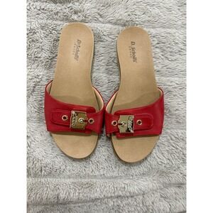Dr. Scholl's Size 7 Red Velcro Flip Flops